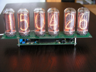 NCV2.1-18 - Nixie clock kit for IN-18 nixie tubes.
Nixie tubes are not included.